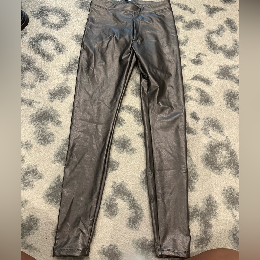 Express leggings size Small gun metal color